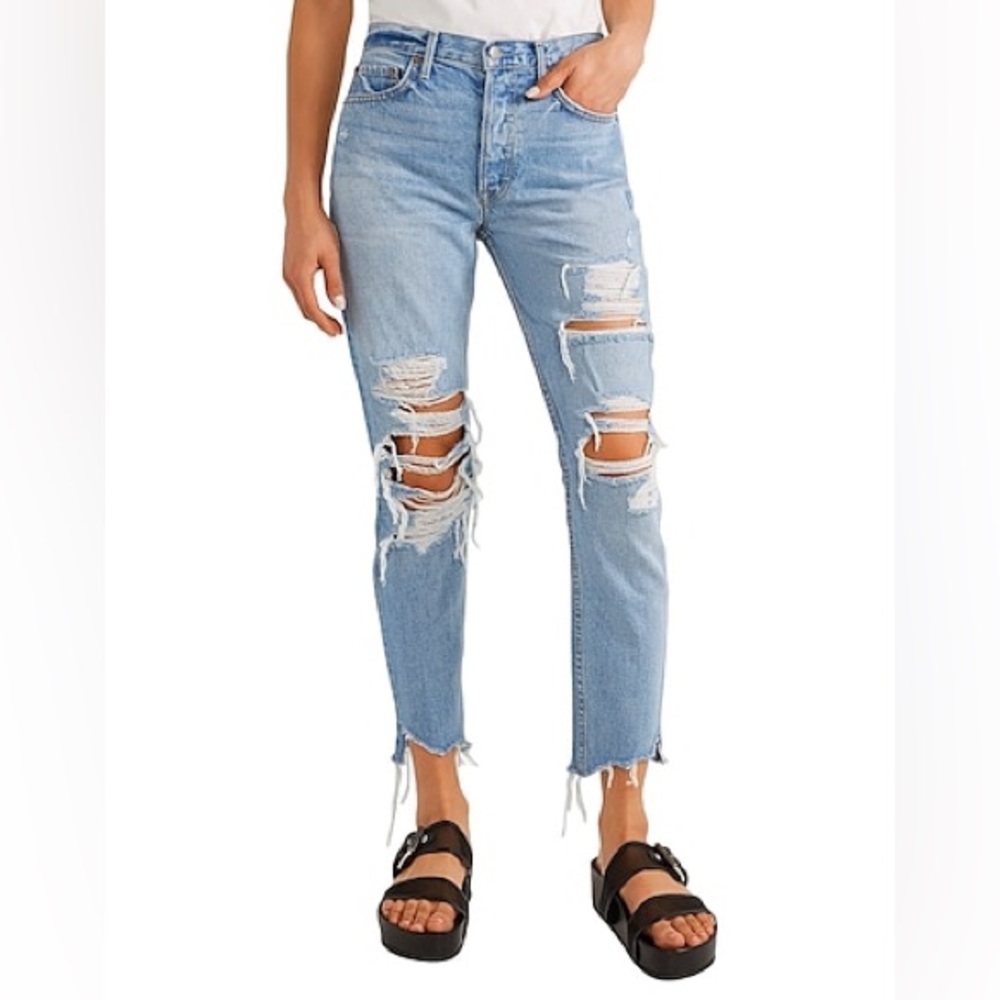 GRLFRND Karolina Button Fly Jeans
